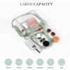 image:imageBAGAIL Clear Bags 12x6x12 Stadium Approved Clear Tote Bag with Zipper Closure Crossbody Shoulder Bag with Adjustable StrapMatcha Green