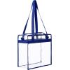 image:imageBAGAIL Clear Bags 12x6x12 Stadium Approved Clear Tote Bag with Zipper Closure Crossbody Shoulder Bag with Adjustable StrapRoyalblue