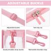 image:imageBAGAIL Clear Bags 12x6x12 Stadium Approved Clear Tote Bag with Zipper Closure Crossbody Shoulder Bag with Adjustable StrapSakura Pink