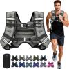 image:imageBAGAIL ComfortFit Weighted Vest for Woman Even Weight Distribution Faster Weight Loss NoChafe or Bounce for Walking amp Running with Detachable Phone Pouch amp Reflective Stripes Available 530lbsGrey