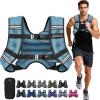 image:imageBAGAIL ComfortFit Weighted Vest for Woman Even Weight Distribution Faster Weight Loss NoChafe or Bounce for Walking amp Running with Detachable Phone Pouch amp Reflective Stripes Available 530lbsBlue