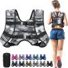 image:imageBAGAIL ComfortFit Weighted Vest for Woman Even Weight Distribution Faster Weight Loss NoChafe or Bounce for Walking amp Running with Detachable Phone Pouch amp Reflective Stripes Available 530lbsCamouflage