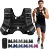 image:imageBAGAIL ComfortFit Weighted Vest for Woman Even Weight Distribution Faster Weight Loss NoChafe or Bounce for Walking amp Running with Detachable Phone Pouch amp Reflective Stripes Available 530lbsBlack