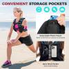 image:imageBAGAIL ComfortFit Weighted Vest for Woman Even Weight Distribution Faster Weight Loss NoChafe or Bounce for Walking amp Running with Detachable Phone Pouch amp Reflective Stripes Available 530lbsSteel Blue
