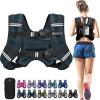 image:imageBAGAIL ComfortFit Weighted Vest for Woman Even Weight Distribution Faster Weight Loss NoChafe or Bounce for Walking amp Running with Detachable Phone Pouch amp Reflective Stripes Available 530lbsSteel Blue