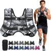 image:imageBAGAIL ComfortFit Weighted Vest for Woman Even Weight Distribution Faster Weight Loss NoChafe or Bounce for Walking amp Running with Detachable Phone Pouch amp Reflective Stripes Available 530lbsCamouflage