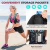 image:imageBAGAIL ComfortFit Weighted Vest for Woman Even Weight Distribution Faster Weight Loss NoChafe or Bounce for Walking amp Running with Detachable Phone Pouch amp Reflective Stripes Available 530lbsBlue