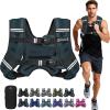 image:imageBAGAIL ComfortFit Weighted Vest for Woman Even Weight Distribution Faster Weight Loss NoChafe or Bounce for Walking amp Running with Detachable Phone Pouch amp Reflective Stripes Available 530lbsSteel Blue