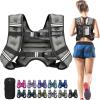 image:imageBAGAIL ComfortFit Weighted Vest for Woman Even Weight Distribution Faster Weight Loss NoChafe or Bounce for Walking amp Running with Detachable Phone Pouch amp Reflective Stripes Available 530lbsGrey
