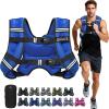 image:imageBAGAIL ComfortFit Weighted Vest for Woman Even Weight Distribution Faster Weight Loss NoChafe or Bounce for Walking amp Running with Detachable Phone Pouch amp Reflective Stripes Available 530lbsRoyal Blue