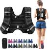 image:imageBAGAIL ComfortFit Weighted Vest for Woman Even Weight Distribution Faster Weight Loss NoChafe or Bounce for Walking amp Running with Detachable Phone Pouch amp Reflective Stripes Available 530lbsBlack