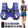 image:imageBAGAIL ComfortFit Weighted Vest for Woman Even Weight Distribution Faster Weight Loss NoChafe or Bounce for Walking amp Running with Detachable Phone Pouch amp Reflective Stripes Available 530lbsPurple