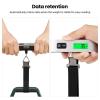 image:imageBAGAIL Digital Luggage Scale110lbs Hanging Baggage Scale with Backlit LCD DisplayPortable Suitcase Weighing ScaleTravel Luggage Weight Scale with HookStrong Straps for TravelersSilver with Temp