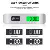 image:imageBAGAIL Digital Luggage Scale110lbs Hanging Baggage Scale with Backlit LCD DisplayPortable Suitcase Weighing ScaleTravel Luggage Weight Scale with HookStrong Straps for TravelersSilver with Temp