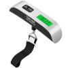 image:imageBAGAIL Digital Luggage Scale110lbs Hanging Baggage Scale with Backlit LCD DisplayPortable Suitcase Weighing ScaleTravel Luggage Weight Scale with HookStrong Straps for TravelersSilver with Temp