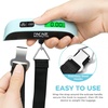 image:imageBAGAIL Digital Luggage Scale 110lbs Hanging Baggage Scale with Backlit LCD Display Portable Suitcase Weighing Scale Travel Luggage Weight Scale with Hook Strong Straps for TravelersMint