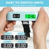 image:imageBAGAIL Digital Luggage Scale 110lbs Hanging Baggage Scale with Backlit LCD Display Portable Suitcase Weighing Scale Travel Luggage Weight Scale with Hook Strong Straps for TravelersMint