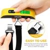 image:imageBAGAIL Digital Luggage Scale 110lbs Hanging Baggage Scale with Backlit LCD Display Portable Suitcase Weighing Scale Travel Luggage Weight Scale with Hook Strong Straps for TravelersYellow