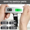 image:imageBAGAIL Digital Luggage Scale 110lbs Hanging Baggage Scale with Backlit LCD Display Portable Suitcase Weighing Scale Travel Luggage Weight Scale with Hook Strong Straps for Travelers2  Ash Silver