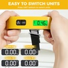 image:imageBAGAIL Digital Luggage Scale 110lbs Hanging Baggage Scale with Backlit LCD Display Portable Suitcase Weighing Scale Travel Luggage Weight Scale with Hook Strong Straps for TravelersYellow