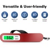 image:imageBAGAIL Digital Luggage Scale 110lbs Hanging Baggage Scale with Backlit LCD Display Portable Suitcase Weighing Scale Travel Luggage Weight Scale with Hook Strong Straps for TravelersBright red