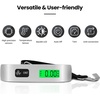 image:imageBAGAIL Digital Luggage Scale 110lbs Hanging Baggage Scale with Backlit LCD Display Portable Suitcase Weighing Scale Travel Luggage Weight Scale with Hook Strong Straps for TravelersAsh Silver