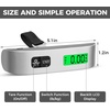 image:imageBAGAIL Digital Luggage Scale 110lbs Hanging Baggage Scale with Backlit LCD Display Portable Suitcase Weighing Scale Travel Luggage Weight Scale with Hook Strong Straps for Travelers2  Ash Silver