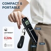 image:imageBAGAIL Digital Luggage Scale 110lbs Hanging Baggage Scale with Backlit LCD Display Portable Suitcase Weighing Scale Travel Luggage Weight Scale with Hook Strong Straps for TravelersPure Black Battery Free