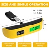 image:imageBAGAIL Digital Luggage Scale 110lbs Hanging Baggage Scale with Backlit LCD Display Portable Suitcase Weighing Scale Travel Luggage Weight Scale with Hook Strong Straps for TravelersYellow