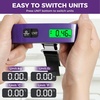 image:imageBAGAIL Digital Luggage Scale 110lbs Hanging Baggage Scale with Backlit LCD Display Portable Suitcase Weighing Scale Travel Luggage Weight Scale with Hook Strong Straps for TravelersPurple