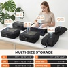 image:imageBAGAIL 8 Set Compression Packing Cubes Durable amp Wearresistant Expandable Luggage Organizer Bags for Travel AccessoriesNavyBlack