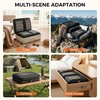 image:imageBAGAIL 8 Set Compression Packing Cubes Durable amp Wearresistant Expandable Luggage Organizer Bags for Travel AccessoriesNavyBlack