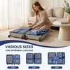 image:imageBAGAIL 8 Set Compression Packing Cubes Durable amp Wearresistant Expandable Luggage Organizer Bags for Travel AccessoriesNavyNavy