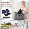image:imageBAGAIL Ankle Straps for Cable Machines 2 Pack Double DRing Ankle Cuffs with Extra Thick Padding Adjustable Fit for Women amp Men Glute Kickbacks Hip Abductors amp Leg Curls Includes Mesh BagPurple