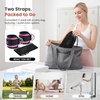 image:imageBAGAIL Ankle Straps for Cable Machines 2 Pack Double DRing Ankle Cuffs with Extra Thick Padding Adjustable Fit for Women amp Men Glute Kickbacks Hip Abductors amp Leg Curls Includes Mesh BagPink