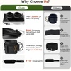 image:imageBAGAIL Ankle Straps for Cable Machines 2 Pack Double DRing Ankle Cuffs with Extra Thick Padding Adjustable Fit for Women amp Men Glute Kickbacks Hip Abductors amp Leg Curls Includes Mesh BagBlack