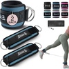 image:imageBAGAIL Ankle Straps for Cable Machines 2 Pack Double DRing Ankle Cuffs with Extra Thick Padding Adjustable Fit for Women amp Men Glute Kickbacks Hip Abductors amp Leg Curls Includes Mesh BagBlue